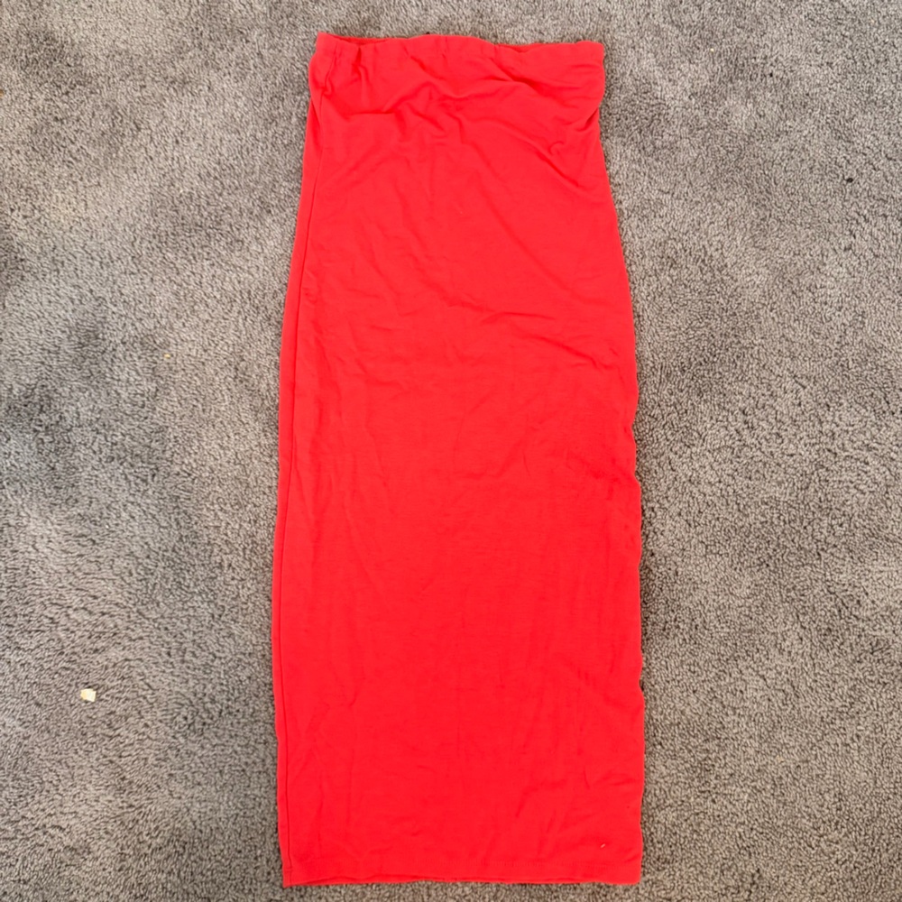 Forever 21 Red tube top dress size medium.